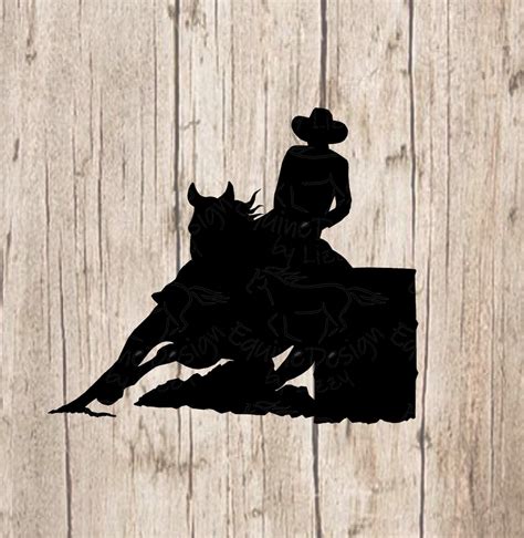 barrel racing svg horse silhouette cowgirl   etsy