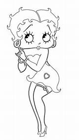 Betty Boop Coloring Pages Printable Adult Photobucket Gif Color Drawing Baby Birthday Print Supercoloring Cartoon Printables Theme Tissu Peinture Sur sketch template