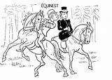 Equestrian Coloring Medium Large Sheets sketch template