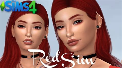Red Sim Sims 4 Cas Cc Links Youtube