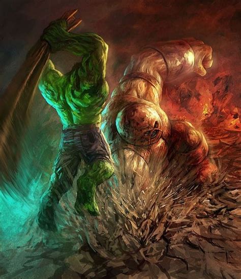 Omgsexgod Hulk Vs Juggernaut Marvel Comics Art Marvel