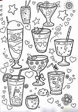 Coloring Pages Food Adult Drink Drinks Colouring Books Ausmalbilder Printable Book Kids Desenhos Outline Color Ausmalen Sheets Drawings Illustration Fbcdn sketch template