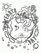 Earth Coloring Pages Printable sketch template