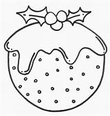 Pudding Christmas Coloring Pages Printable Sheet Print Sheets sketch template