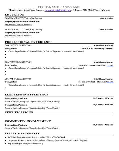 sample resume  study  application sample resumes center