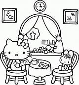 Kitty Bunny Coloring Pages Hello Categories Draw sketch template