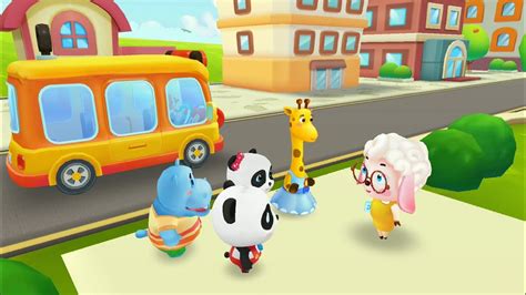 baby pandas school bus lets drive gameplay babybus kids games