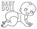 Babydoll sketch template