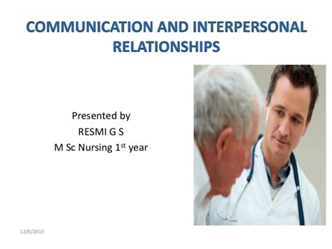 Communication And Interpersonal Relationships Ppt