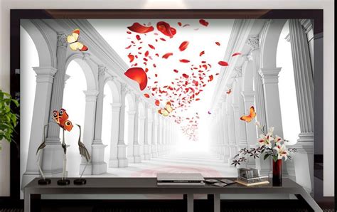 3d Photo Wallpaper Custom Continental Romantic Wedding