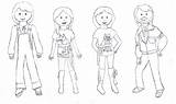 Abba Coloring Colouring Pages Cute Cartoon sketch template
