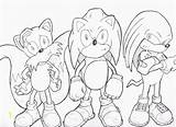Tails Knuckles sketch template
