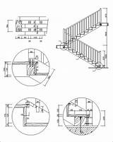 Elevation Stair Stairs Cad Drawings Blocks Staircase Drawing Plan Details Autocad Floor Architecture Railing Choose Board Cadblocksdownload sketch template