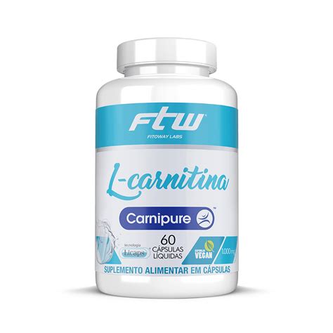 L Carnitina Carnipure® Licaps Ftw Clinical 1000mg 60 CÁps Ftw Clinical