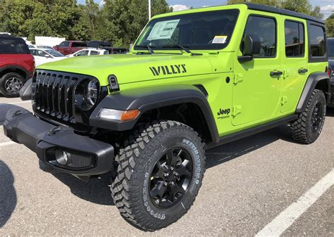 jeep wrangler unlimited jl willys gecko green special limited edition