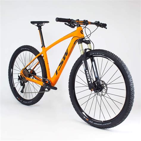bicicleta carbono tsw rocket team edition aro  laranja