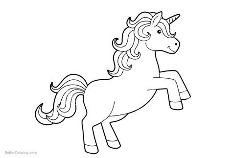 simple coloring pages  unicorn  printable coloring pages