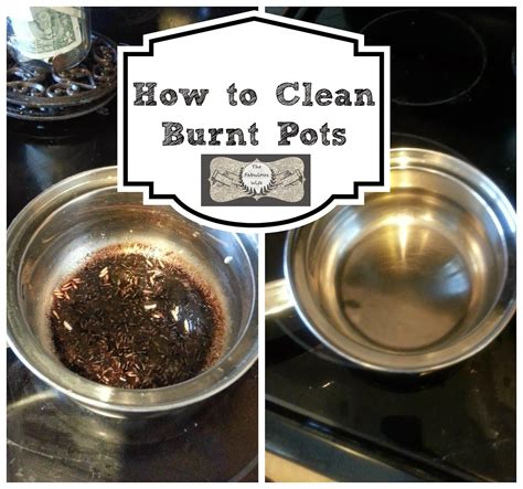 cleaning burnt pots ideas  pinterest burnt pan cleaner