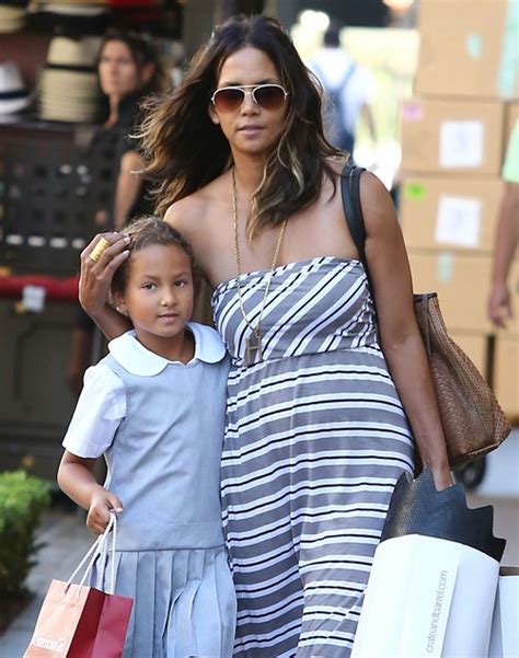 Halle Berry And Daughter Nahla Shopping At The Grove Celeb