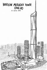 Tower Drawing 118 Pnb Tallest Malaysia Building Soon Architecture Country Comments sketch template