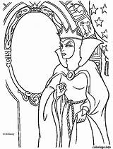 Reine Devant Coloriage Miroir sketch template