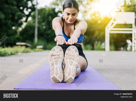 Sporty Girl Stretching Image And Photo Free Trial Bigstock