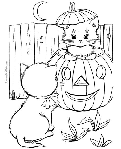 fun printable kitten coloring page