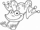 Frog Coloring Pages Frogs Jumping Lily Printable Pad Hopping Tadpole Poison Dart Cute Drawing Frogadier Kids Template Clipart Cartoon Leapfrog sketch template