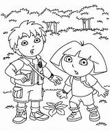 Go Diego Coloring Cartoons Pages Printable sketch template