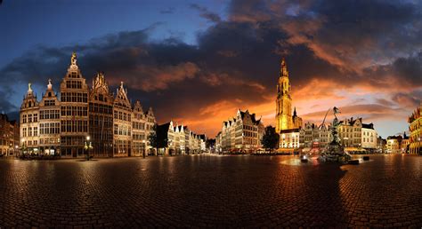 grote markt antwerpen belgium stitched panorama gaston batistini flickr