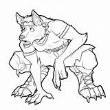 Werwolf Werewolf Malvorlagen Felsen sketch template