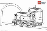 Lego Train Coloring City Pages Printable Adults Kids sketch template