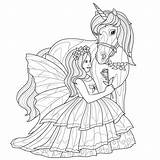 Licorne Princesse sketch template
