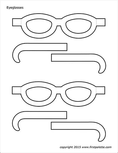 eyeglasses templates  printable templates coloring pages