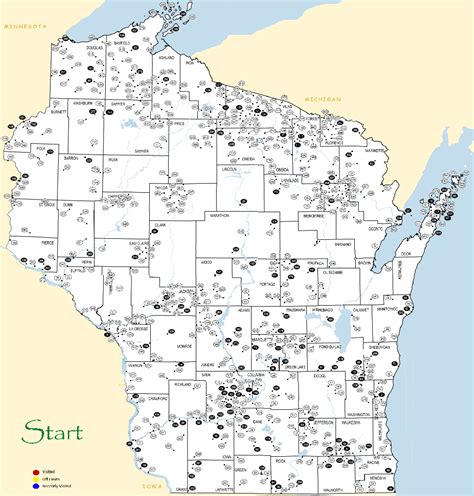 visit progress map state natural areas  wisconsin