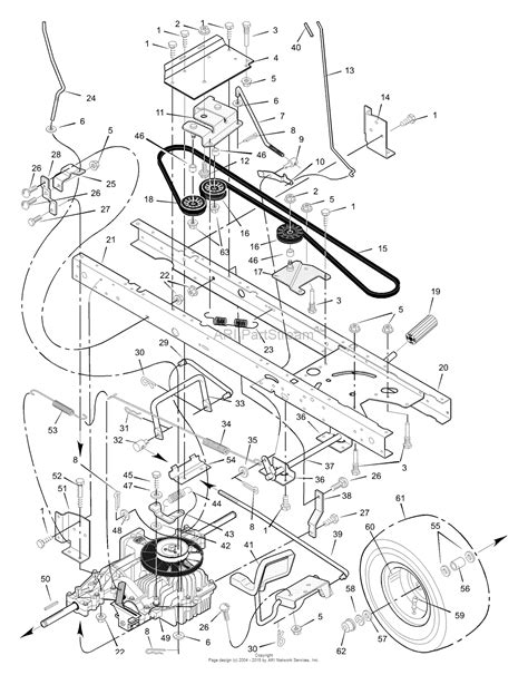 murray xa lawn tractor  parts diagram  motion drive