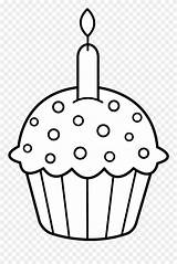 Cupcake Coloring Birthday Clip Pages Pinclipart Report Clipart sketch template