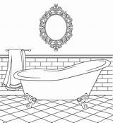 Coloring Bathtub Pages Paper Doll Stamps Clipart Colouring Digital Printable Bathrooms House Digi Choose Board Book Webstockreview Quiet sketch template