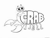 Coloring Crab Pages Sheets Print Wordworld Worksheets Printable Word Kids Disney Alphabet Animal Worksheet Pig Large Cartoon Ant Learn  sketch template