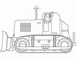 Bulldozer Coloring Pages Shovel Mecanic Transportation Coloriage Pelle Drawing sketch template