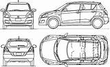 Suzuki Blueprints Hatchback sketch template