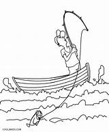 Boat Coloring Fishing Pages Printable Cool2bkids Kids Colouring Boats Cartoon Print Row Adults sketch template