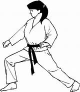 Karate Coloring Pages Printable Coloriage Para sketch template