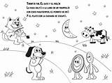 Diddle Hey Coloring Nursery Rhyme Pages Colouring Spanish Printable Cat Fiddle Se Con El La Cuchara Plato Printablee Poem Via sketch template