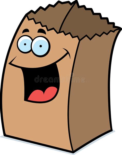 paper bag smiling stock image image 10169861