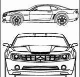 Camaro sketch template