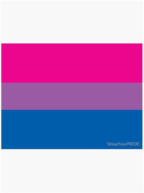 bisexual pride flag sticker for sale by showyourpride redbubble