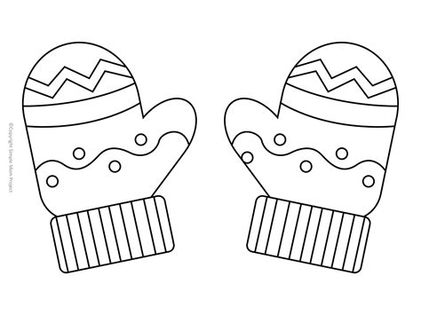 mittens coloring pages artofit