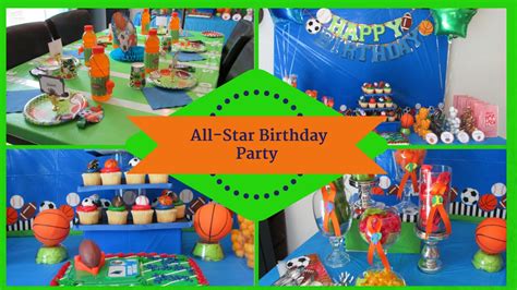 sports allstar birthday party dollar tree inspired youtube