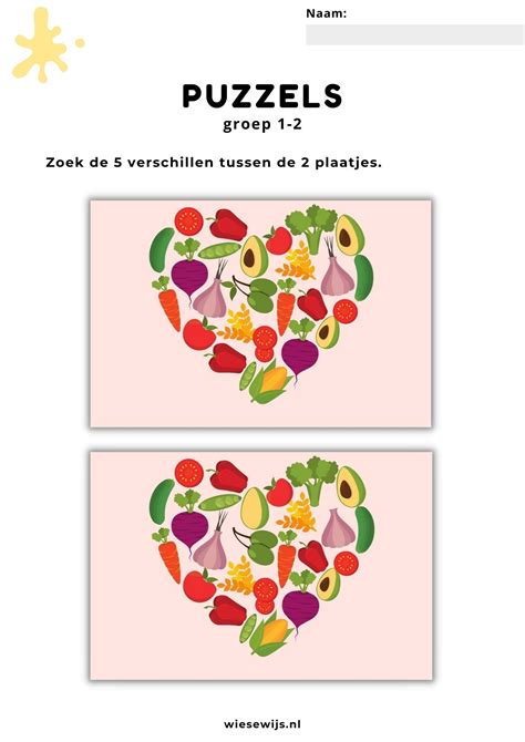werkblad puzzels groep   zoek de verschillen thema eten en drinken eten en drinken eten
